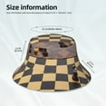 thumbnail image 3 of KLL Chess Board With Pawns Bucket Hat for Women Men Packable Travel Beach Sun Hat Outdoor Rave Accessories Reflective Fisherman Cap, 3 of 7