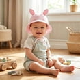 thumbnail image 5 of QSAWXQZ Baby Bucket Hat Breathable Solid Cotton Gauze Sun Hat for Summer Free Size, 5 of 7