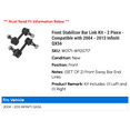 thumbnail image 2 of Front Stabilizer Bar Link Kit - 2 Piece - Compatible with 2004 - 2013 Infiniti QX56 2005 2006 2007 2008 2009 2010 2011 2012, 2 of 2