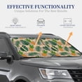 thumbnail image 4 of Balery 2 Piece Pineapples Palm Leaves Car Windshield Sun Shade|Foldable Front Windshield Shade for Car Front Window for Most Sedans SUV Truck-Medium, 4 of 7