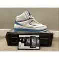 thumbnail image 1 of Ni-k-e Vintage Ni-k-e Air Jordan 2 Carmelo 2004 Retro White Blue 308308 141 Size 9.5, 1 of 6