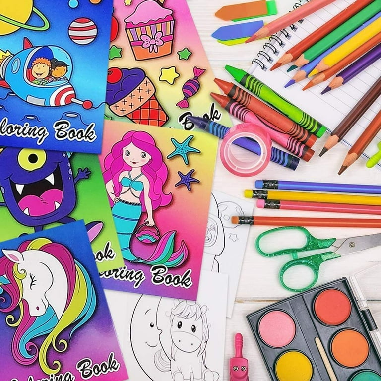  Assorted Mini Coloring Books for Kids - Bulk Pack of