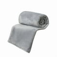 thumbnail image 3 of AuroraX Throw Blanket for Couch Cozy Gray Plush Fuzzy Soft Blanket for Bed Washable 27"x39" Minimalist Throw, 3 of 4
