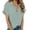 Light Green, variant on Zeagoo Women's Linen Blouse Short Sleeve Button Down Shirts 100% Cotton Collared Summer Short Sleeve Blouses Tops