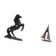 thumbnail image 5 of Estatua de caballo,Estatua de caballo,escultura decorativa de resina de animal,Escultura de velero,Estatua de velero,decoración de barco de vela,velero,Figura decorativa de resina con forma de, 5 of 8