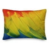 Creative Products Bright Parrot Feathers 14x20 Spun Poly Pillow