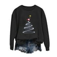 thumbnail image 2 of Mifsaly Womens Christmas Sweatshirt Funny Xmas Santa Loose Pullover Tops Long Sleeve Crewneck Vintage Shirt Bright and Merry Festival Party T-Shirts 2025 Holiday Outfits, 2 of 4