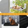 thumbnail image 4 of EIMELI Cat Window Perch Foldable Cat Hammock with Suction Cups Space Saving Durable for Cat, 4 of 8