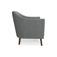 thumbnail image 4 of Thorne 30 inch Wide Contemporary Accent Chair in Classic Grey Linen look fabric, 4 of 14