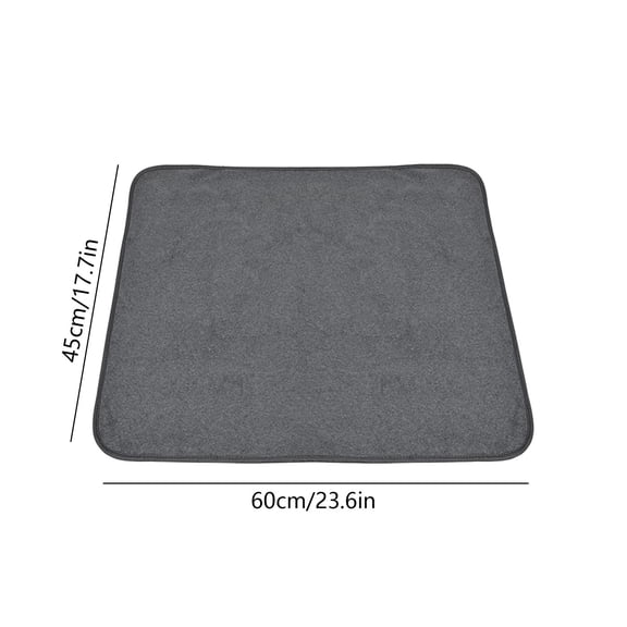 Rkxzt Warming Pad Self Warming Pet Mat for Cats and Dogs Indoor Outdoor Non Slip Washable Pet Bed Pad 17.7x23.6 Inch Gray or Green Bedding|Short Plush,Gray