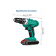 thumbnail image 5 of Rotomartillo electroneumático Adeske T66 inalámbrico verde oscuro con 156W de potencia 100V/240V, 5 of 5