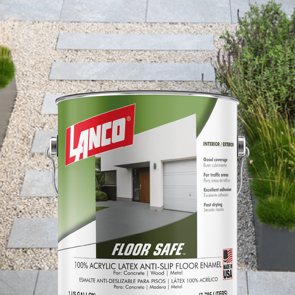 Lanco Floor Safe Light Gray Sanded Finish, 1 Gallon