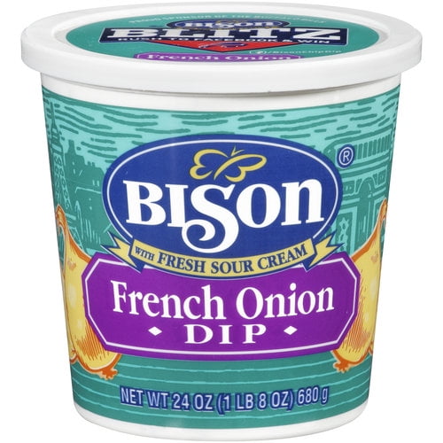 Bison Fresh Sour Cream, French Onion Dip, 24 Oz