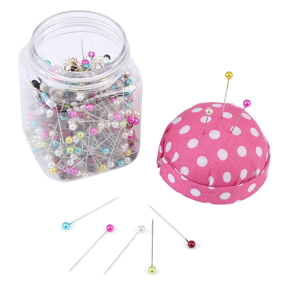 YLSHRF Straight Dressmaker Pins , Sewing pins,500Pcs Beads Needles