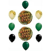 Happy Birthday Camouflage Balloon Decoration by Anagram