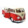 thumbnail image 5 of Kinsmart 5" Die-cast: 1962 VW Classic Bus with Beige Top (Red) 1/32 Scale, 5 of 5