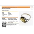 thumbnail image 3 of Sterling Silver and Baltic Green Amber Ring "Katharina", 3 of 5