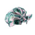 thumbnail image 3 of Bearachild Gorros de baño para ducha Estampado de flores Impermeable Reutilizable Elástico Colorido Universal Largo Sombrero corto Baño Estampado de Juegos de accesorios de baño hoja rosa Bearachild HA062078-13B, 3 of 6