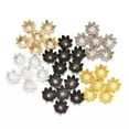 thumbnail image 2 of HOOUN 100pcs/Lot 8 10 mm Lotus Flower Bead Caps Cone End Beads Cap Filigree DIYJewelry-Silver Bead Caps-8mm, 2 of 7