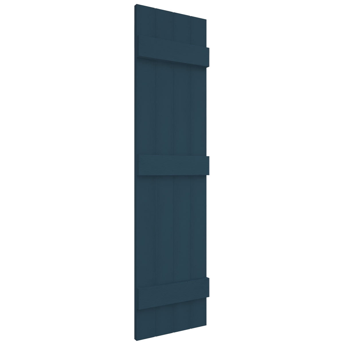 14"W x 59"H Mid-America Vinyl, Standard Size Four Board Joined Shutters, w/Installation Shutter-Lok's & Matching Screws, 036 - Classic Blue