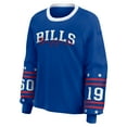 thumbnail image 2 of Women's WEAR by Erin Andrews Royal Buffalo Bills Plus Size Sport Long-Sleeve T-Shirt, 2 of 5