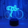 thumbnail image 3 of Lámpara de ilusión óptica 3D, luz de noche LED, lámpara de noche con ilusiones ópticas, lámpara de noche táctil de 7 colores, lámpara de mesa para dormitorio, luz de noche Art Deco para niños con USB, 3 of 5