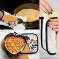 thumbnail image 5 of Yayeee Oven Mitts and Pot Holder Set of 4 Heat Resistant Kitchen Gloves Baking Hot Pad, Cartoon Flowers, 5 of 5