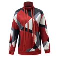 thumbnail image 4 of XIAONU Womens Hoodies Trendy Color-Block Printed Pullover Hoodie With Peasure Drawstring High Neck And Long Sleeves, 4 of 5