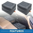 thumbnail image 3 of 2 Pcs Alfombrilla de intervalo para coche, alfombrilla cómoda para el asiento trasero, color gris profundo, 3 of 6