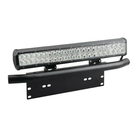 Htovila Leds Bar Mounting Bracket Front License Plate Frame Bracket License Plate Mounting Bracket Holder for Off-Road Work Lamps Bars