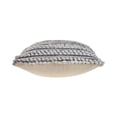 thumbnail image 3 of Laddha Home Designs Striped Square Throw Pillow - 18" - Blue and Gray - Set of 2, 3 of 8