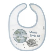Neat Solutions 3 Pack Boy Print & Solid Infant Milk Bibs
