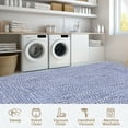 thumbnail image 3 of GlowSol 10' x 13' Area Rug Modern Braided Print Rugs for Living Room Bedroom Non-Slip Low Pile Accent Rug Washable Floor Cover, Light Blue, 3 of 8