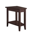 thumbnail image 2 of Leick Laurent Solid Wood Wedge Table in Chocolate Cherry, 2 of 6
