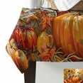 thumbnail image 2 of Fall Sunflower Rectangle Tablecloths 60x140,Thanksgiving Pumpkin Abstract Graffiti Art Table Cloth Table Cover Indoor/Outdoor Tabletop Decor for Wedding Holiday Party Dinner Baby Shower, 2 of 7