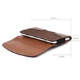 thumbnail image 4 of Water Resistant Universal Leather Belt Clip Loop Pouch Magnetic Lock Holster Case for 6.1-6.3 inch Phones, 4 of 7