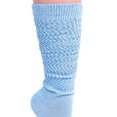thumbnail image 4 of Lightweight Slouch Knee High Socks 3 Pairs Shoe Size 5-10 (Light Blue), 4 of 10