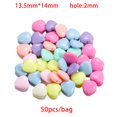 thumbnail image 1 of 100 Unids / Bolsa Acrílico Macaron Color caramelo Agujero recto Perlas sueltas Perlas de bricolaje Gao Jiahui unisex, 1 of 2