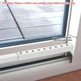 thumbnail image 4 of AEVXKHI 9 Holes Window Security Bar, Metal Sliding Door Lock Bar, Adjustable Window Stopper High Security Sliding Door Safety Rail, 4 of 11