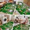 thumbnail image 5 of Area Rugs for Living Room 4x6 Ft, St. Patrick's Day Non Slip Area Rugs for Kitchen Bedroom Entryway, Spring Shamrock Gnomes Balloons Flag Green Washable Carpet Runner Rug Floor Mats for Bedroom, 5 of 8