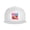 White, variant on Snapback Hat Hamburger Fries Cola Flat Brim Adjustable Baseball Cap for Men Women Trucker Hat Navy Blue