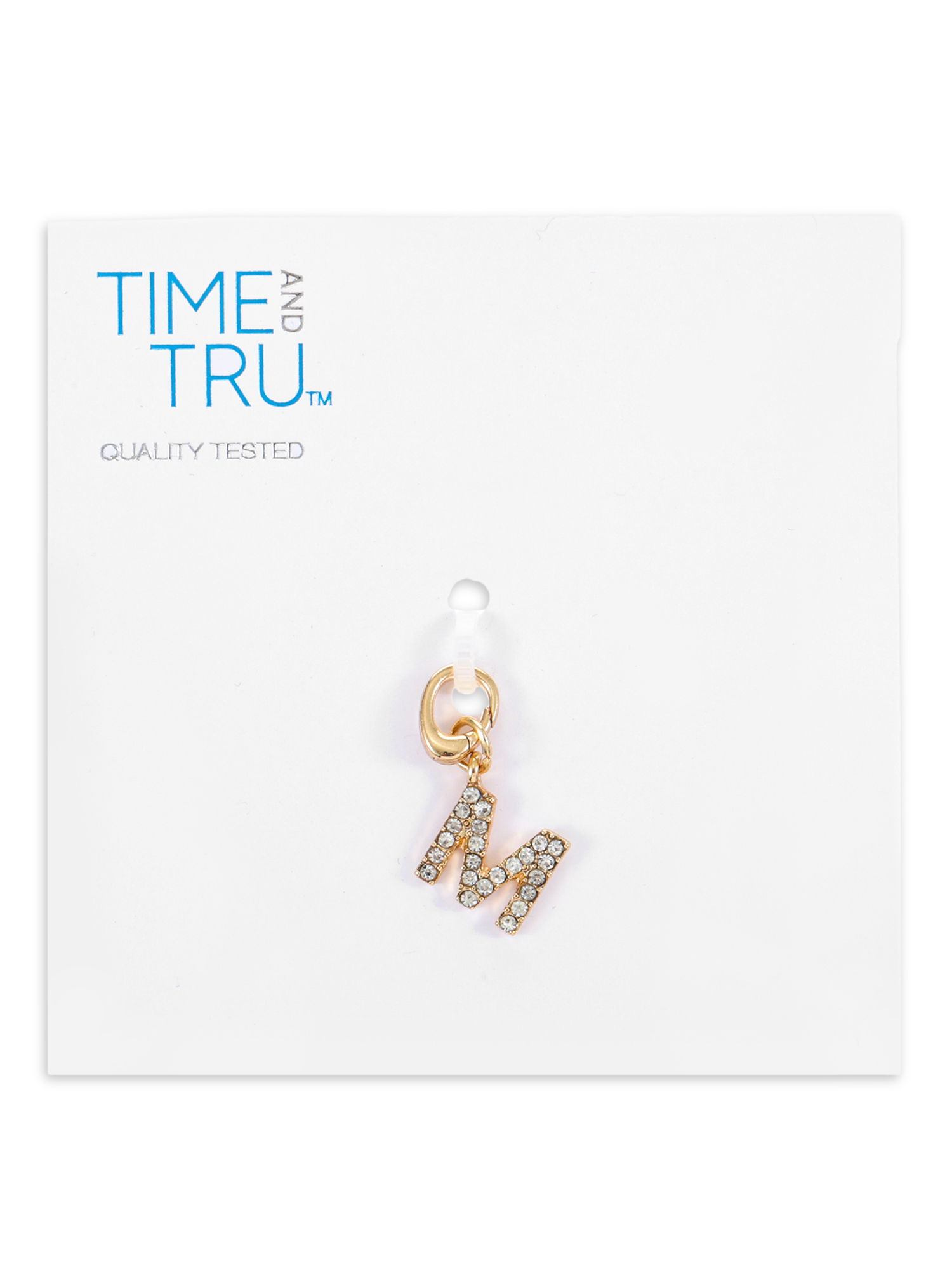 Time and Tru Women's Goldtone Initial Letter Charm, 1 Piece