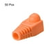 thumbnail image 2 of Cubiertas de plástico anti-polvo para conectores RJ45 de 6 mm de diámetro, color naranja, para cables de red Cat5, Cat5E y Cat6, 50 piezas, 2 of 3