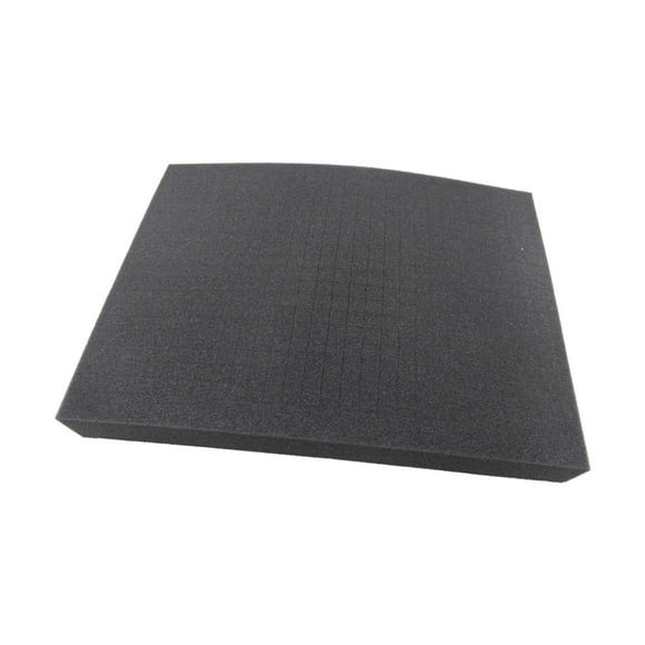 Transemion Emballage DIY Feuille de Mousse Éponge Antichoc Protecteur pour Transport Noir 50x50x5cm
