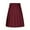 Wine, variant on Ohufall Stretchy Pleated Knee-length Skirts for Women Plus Size Fashion Solid Casual High Waist School Uniform Skirt Summer Loose Comfy A-Line Athletic Tennis Skirt