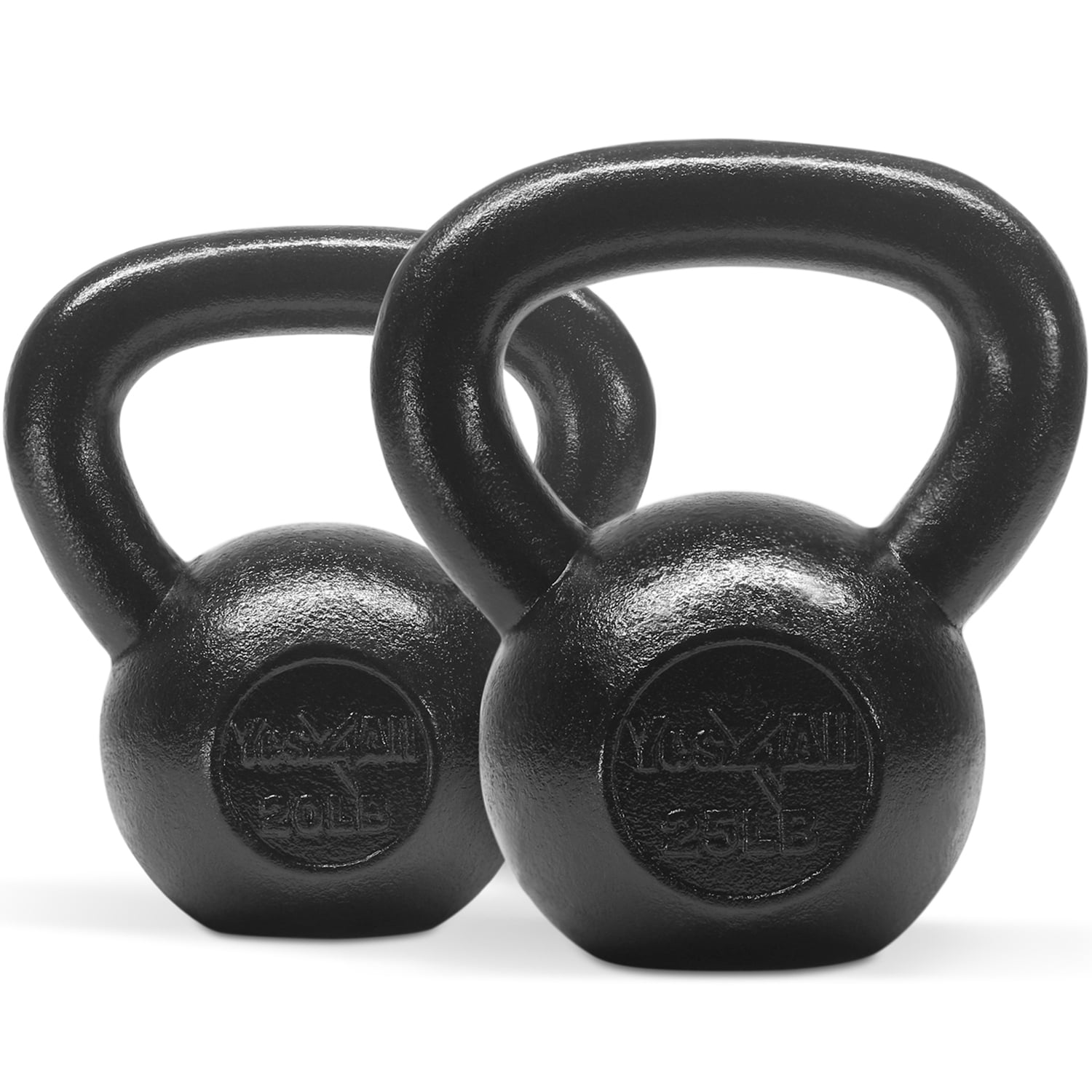 Yes4All Combo Cast Iron Kettlebell Weight Set (20 & 25 lbs) Walmart