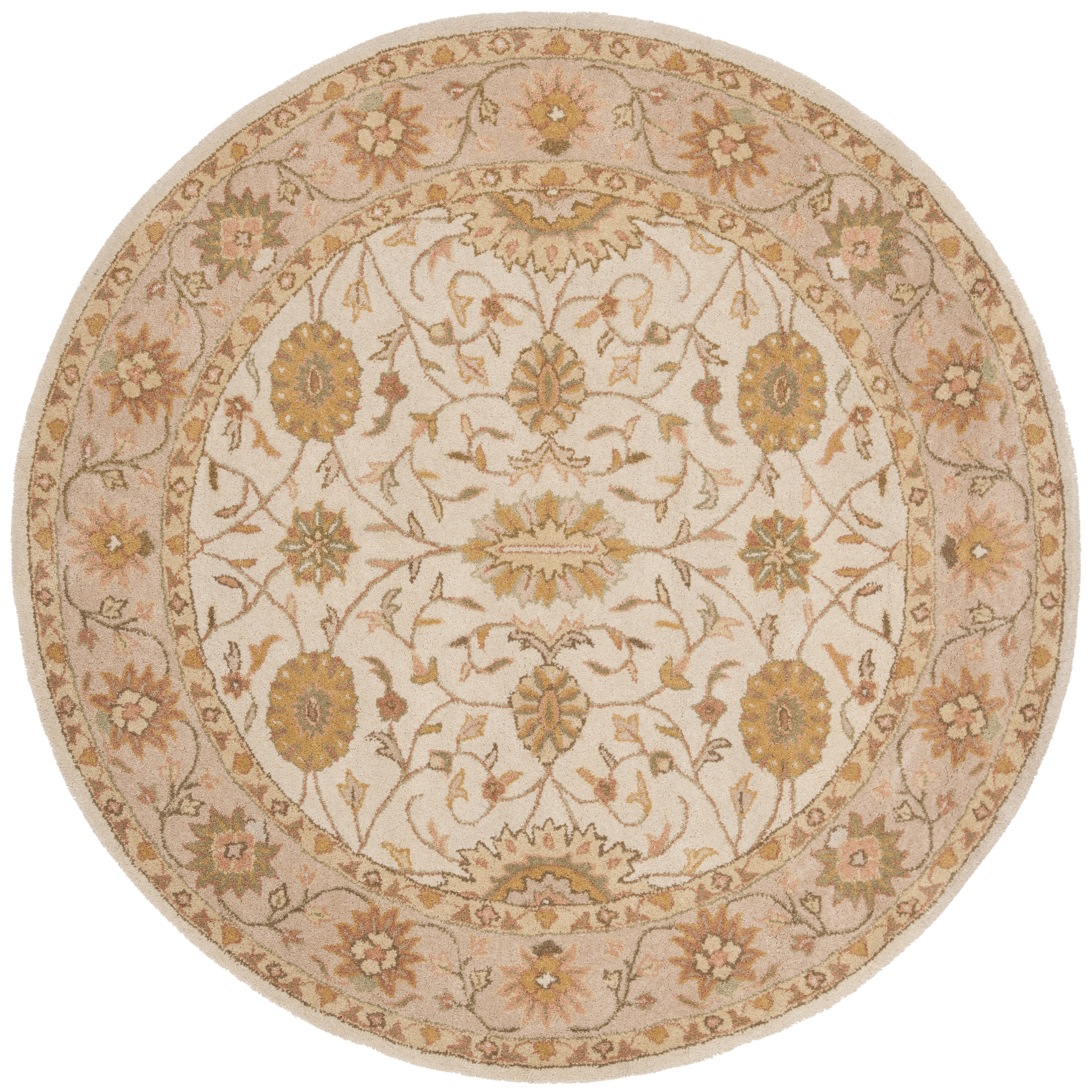 7'6 x 9'6 Oval Light Green Ivory Safavieh Antiquity Collection AT17A Handmade Traditional Oriental Premium Wool Area Rug 
