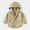 Khaki, variant on fnnxnal Toddler Khaki Hooded Jacket 3T - Polyester Lightweight Coat with Pockets, Zip & Button, Durable for Spring Fall, Everyday Toddler Outerwear