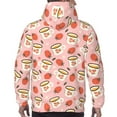 thumbnail image 7 of Sikiie Floral Mugs And Strawberries Men's Hoodie, Essentials Hoodie, Sweatshirt, Pullover Hooded Sweatshirt for Men-X-Large, 7 of 7