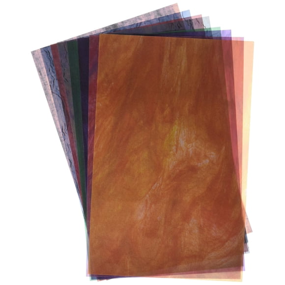 Papel Roylco R15257 Vidriera 14x21 cm Paquete de 24